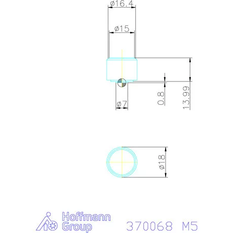 Kipp Önbeálló felfekvo sík, külső menet, visszaáll M5