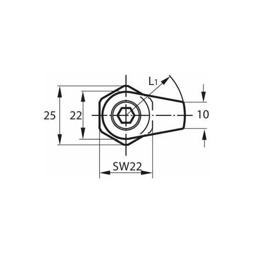 Kipp Szorító kampó vállal M8 1