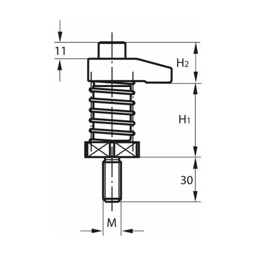 Kipp Szorító kampó vállal M12 1