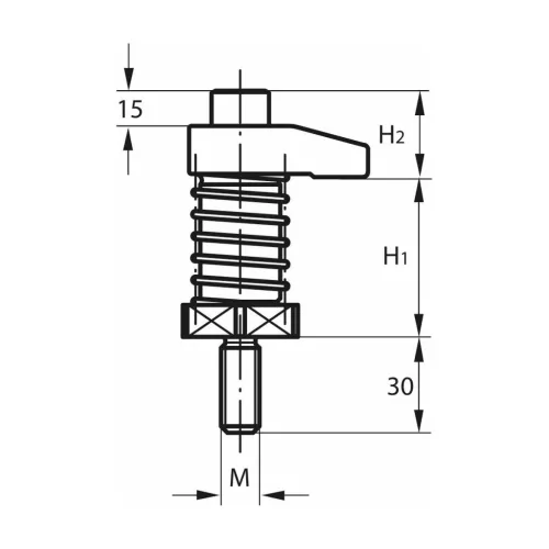 Kipp Szorító kampó vállal M16 1