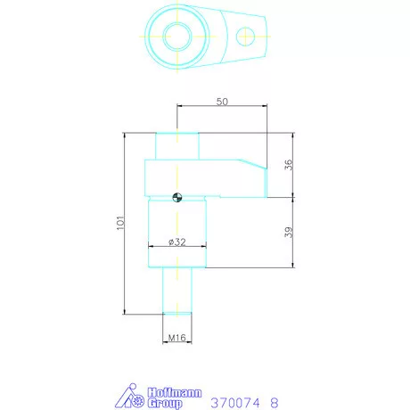 Kipp Köszörült leszorító M16 8