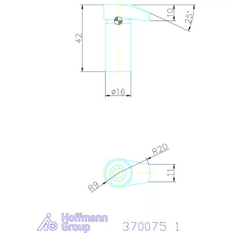 Kipp Szorító kampó hengeres 1