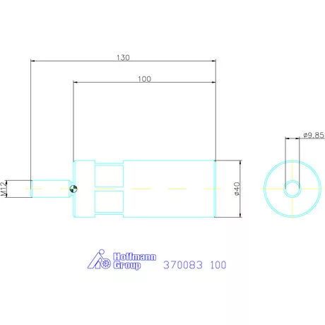 Kipp Feszítőhorog befogó 100 mm