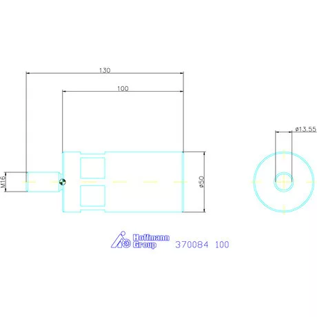 Kipp Feszítőhorog befogó 100 mm