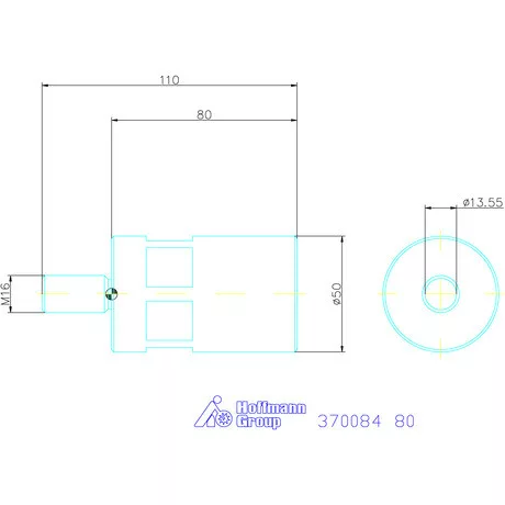 Kipp Feszítőhorog befogó 80 mm
