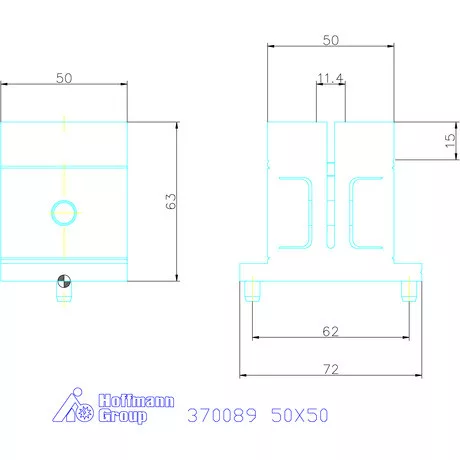 Kipp IDom befogó 50X50 mm