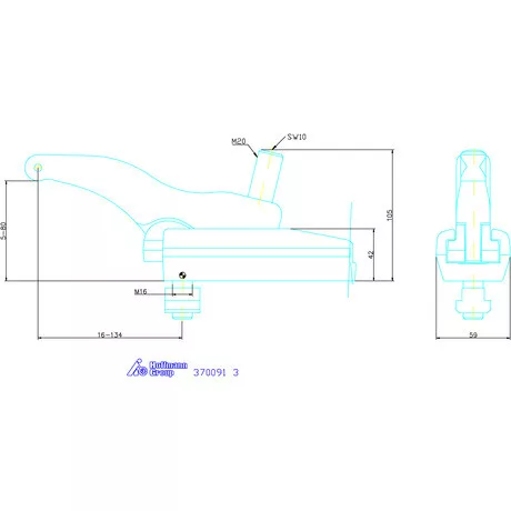 Amf Csúsztatható erősített szorító hosszú 3