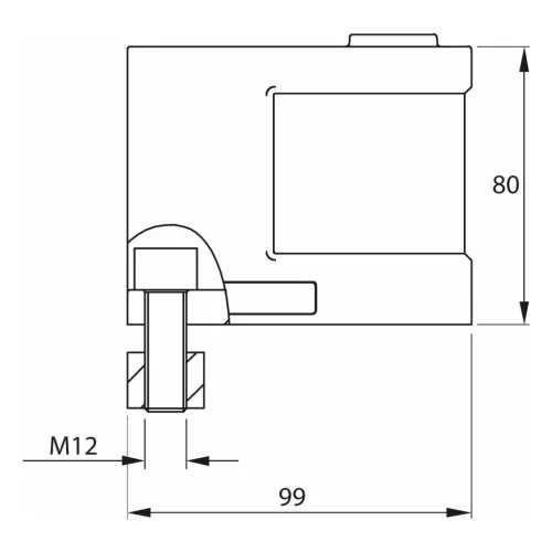 Magasító alátét kompakt leszorítóhoz  80 mm