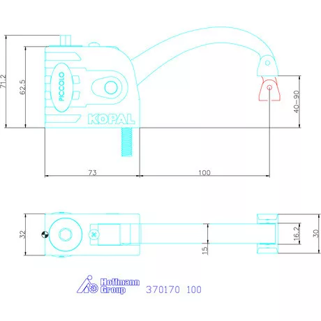 Kopal Kompakt leszorító Piccolo 100 mm