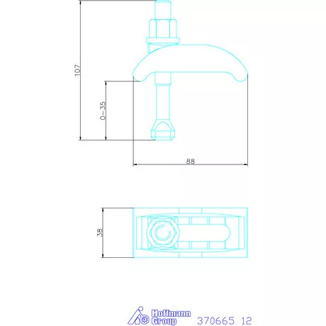 Amf Szorítóköröm, rövid 12 mm