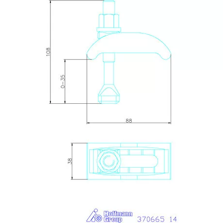 Amf Szorítóköröm, rövid 14 mm