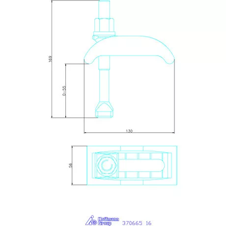 Amf Szorítóköröm, rövid 16 mm
