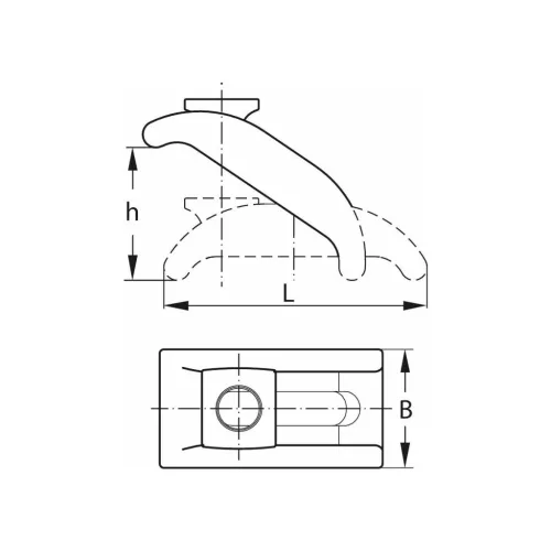 Amf Szorítóköröm, rövid 18 mm