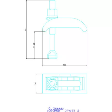 Amf Szorítóköröm, rövid 18 mm