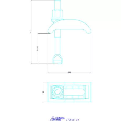 Amf Szorítóköröm, rövid 20 mm