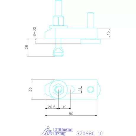 Amf Állítható szorítóvas 10 mm