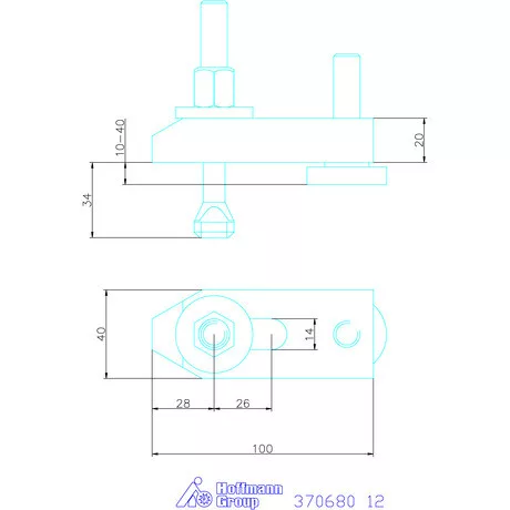 Amf Állítható szorítóvas 12 mm