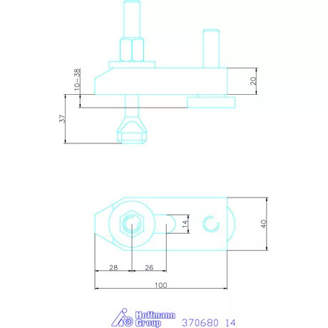 Amf Állítható szorítóvas 14 mm