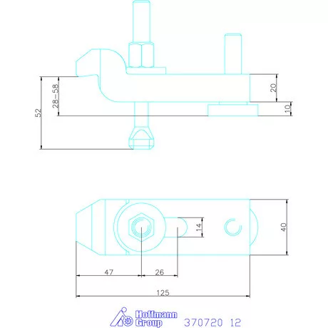 Amf Állítható szorítóvas hajlított 12 mm