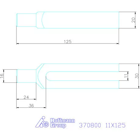Amf Villás szorítóvas 11X125 mm