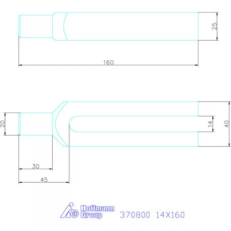 Amf Villás szorítóvas 14X160 mm