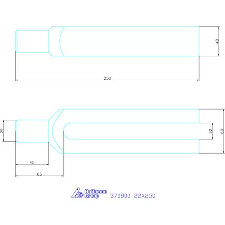 Amf Villás szorítóvas 22X250 mm