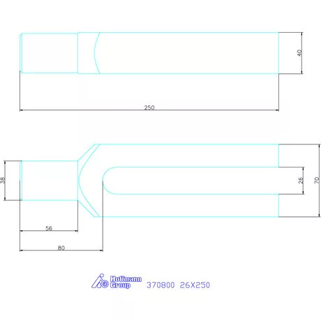 Amf Villás szorítóvas 26X250 mm