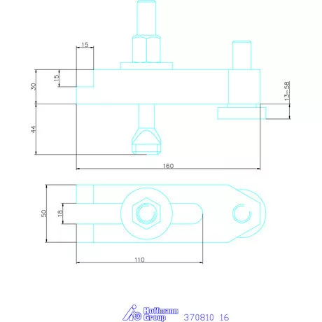 Amf Villás szorítóvas, lépcsős 16 mm