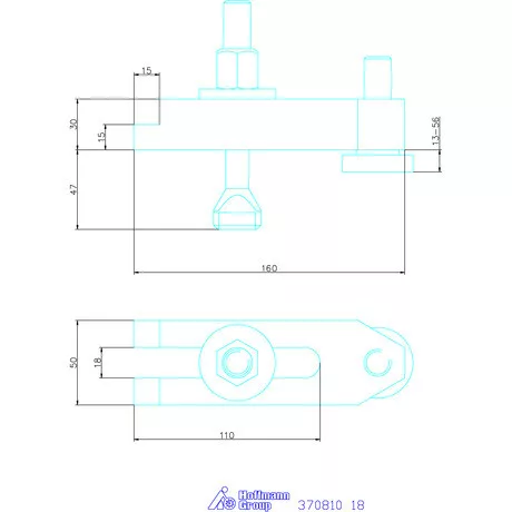 Amf Villás szorítóvas, lépcsős 18 mm
