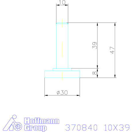 Amf Támasztó csavar 10X39