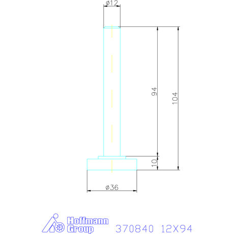 Amf Támasztó csavar 12X94