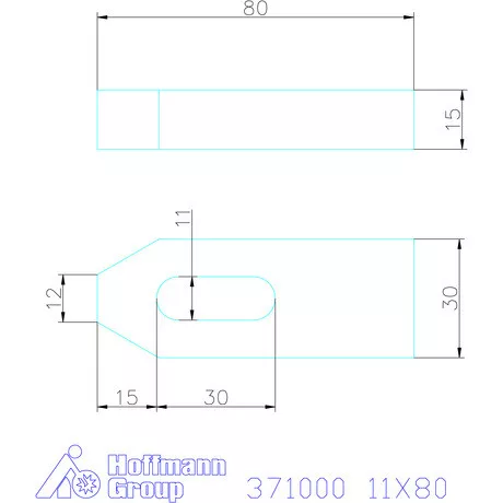Amf Szorítóvas 11X80 mm