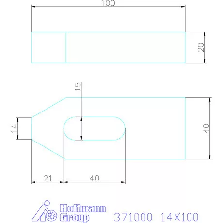 Amf Szorítóvas 14X100 mm