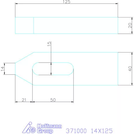 Amf Szorítóvas 14X125 mm