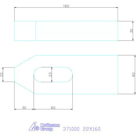 Amf Szorítóvas 22X160 mm