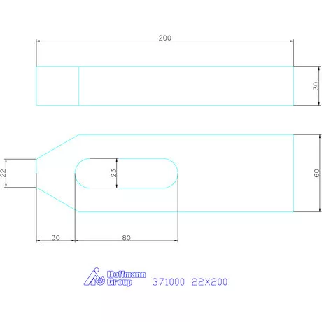 Amf Szorítóvas 22X200 mm