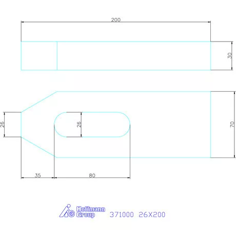 Amf Szorítóvas 26X200 mm