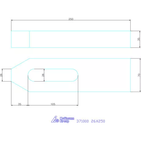 Amf Szorítóvas 26X250 mm