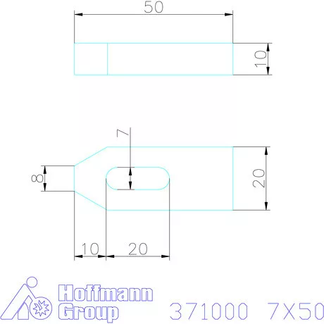 Amf Szorítóvas 7X50 mm