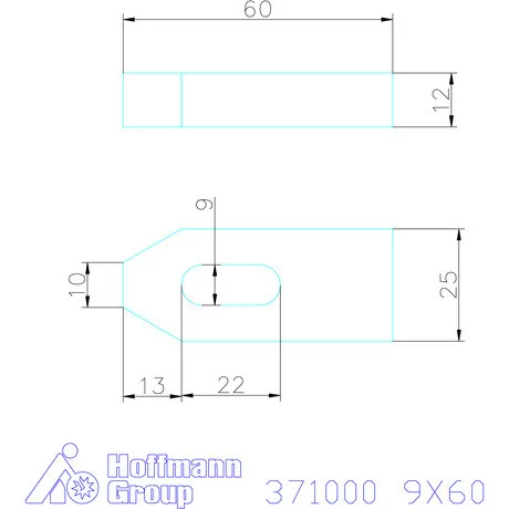 Amf Szorítóvas 9X60 mm