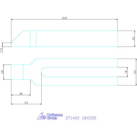 Amf Villás szorítóvas orral 18X200 mm