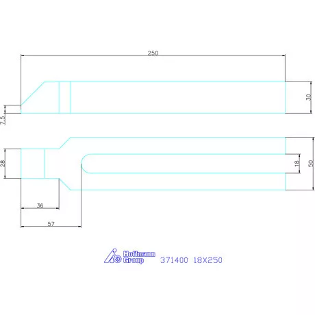 Amf Villás szorítóvas orral 18X250 mm
