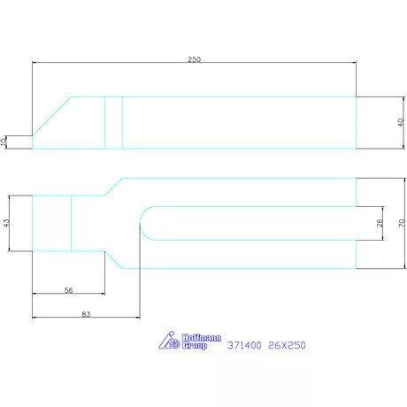Amf Villás szorítóvas orral 26X250 mm