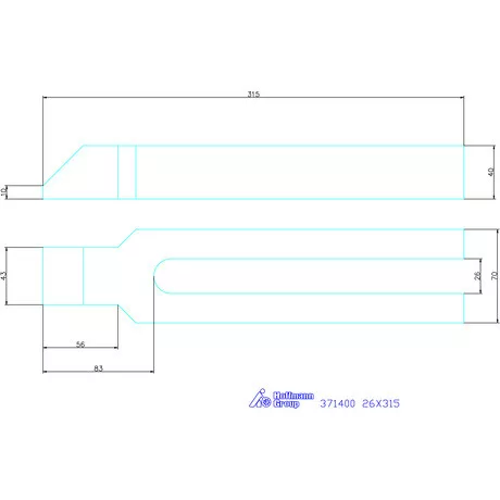 Amf Villás szorítóvas orral 26X315 mm