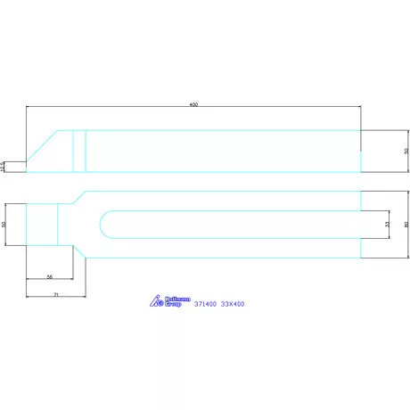 Amf Villás szorítóvas orral 33X400 mm
