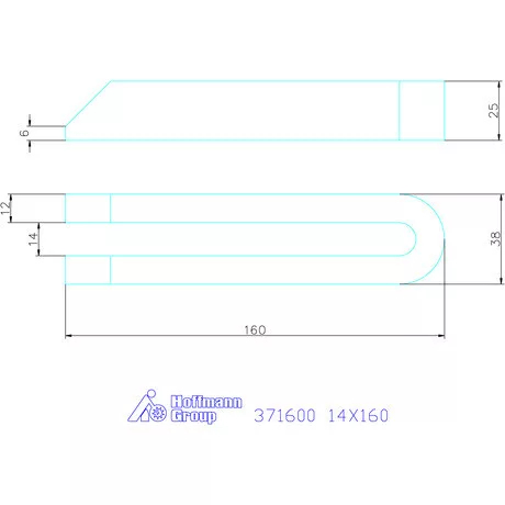 Amf Villás szorítóvas letörve 14X160 mm