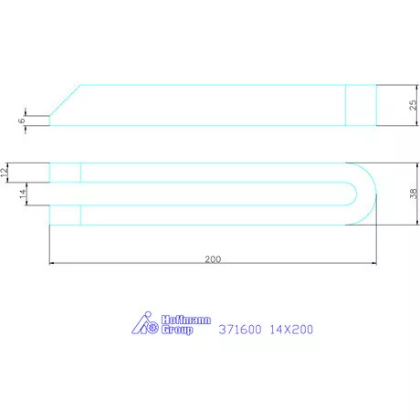 Amf Villás szorítóvas letörve 14X200 mm