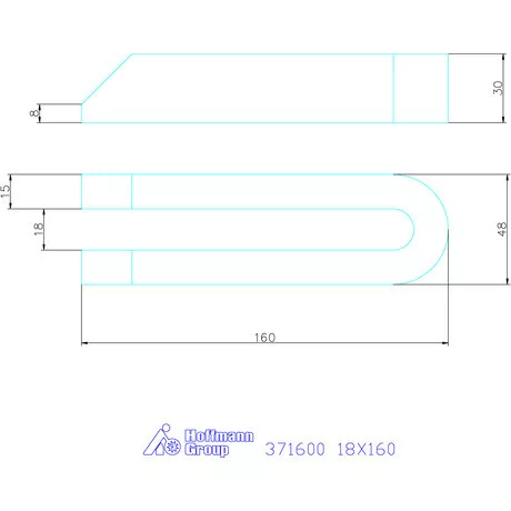 Amf Villás szorítóvas letörve 18X160 mm