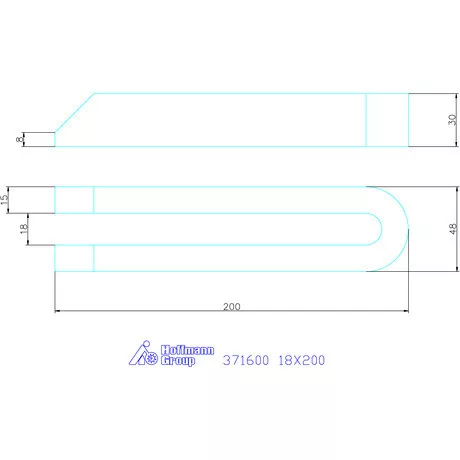Amf Villás szorítóvas letörve 18X200 mm