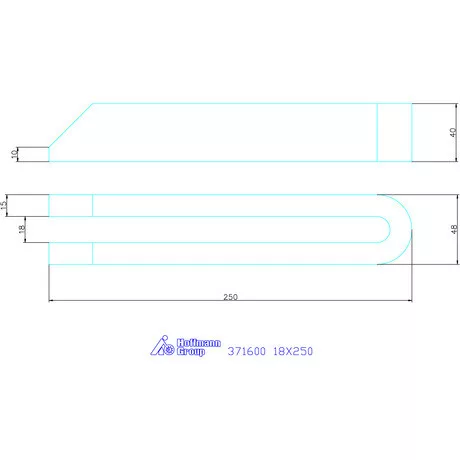 Amf Villás szorítóvas letörve 18X250 mm